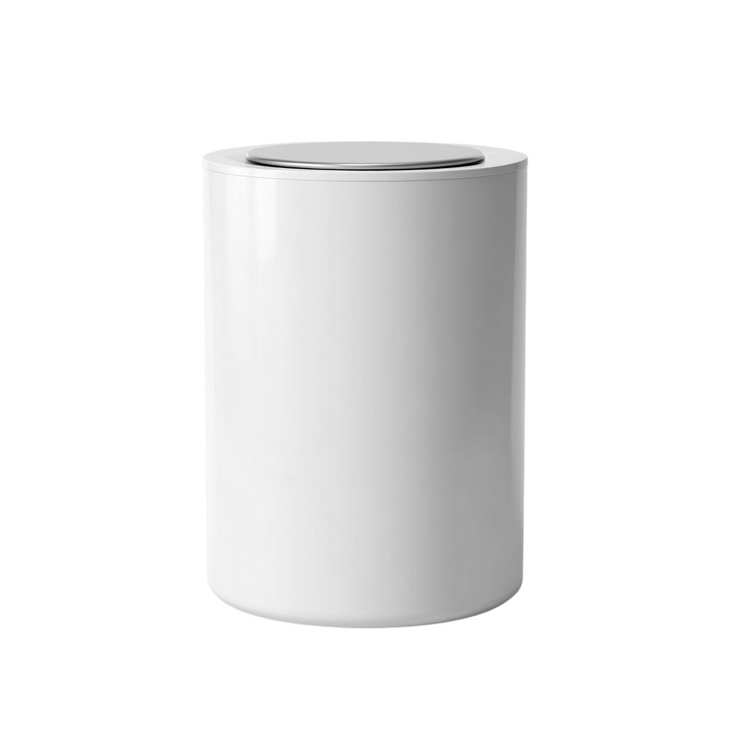 One-Touch Stealth Desktop Bin - Minimalist Hidden Design
