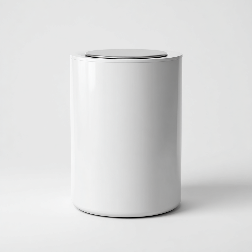 One-Touch Stealth Desktop Bin - Minimalist Hidden Design